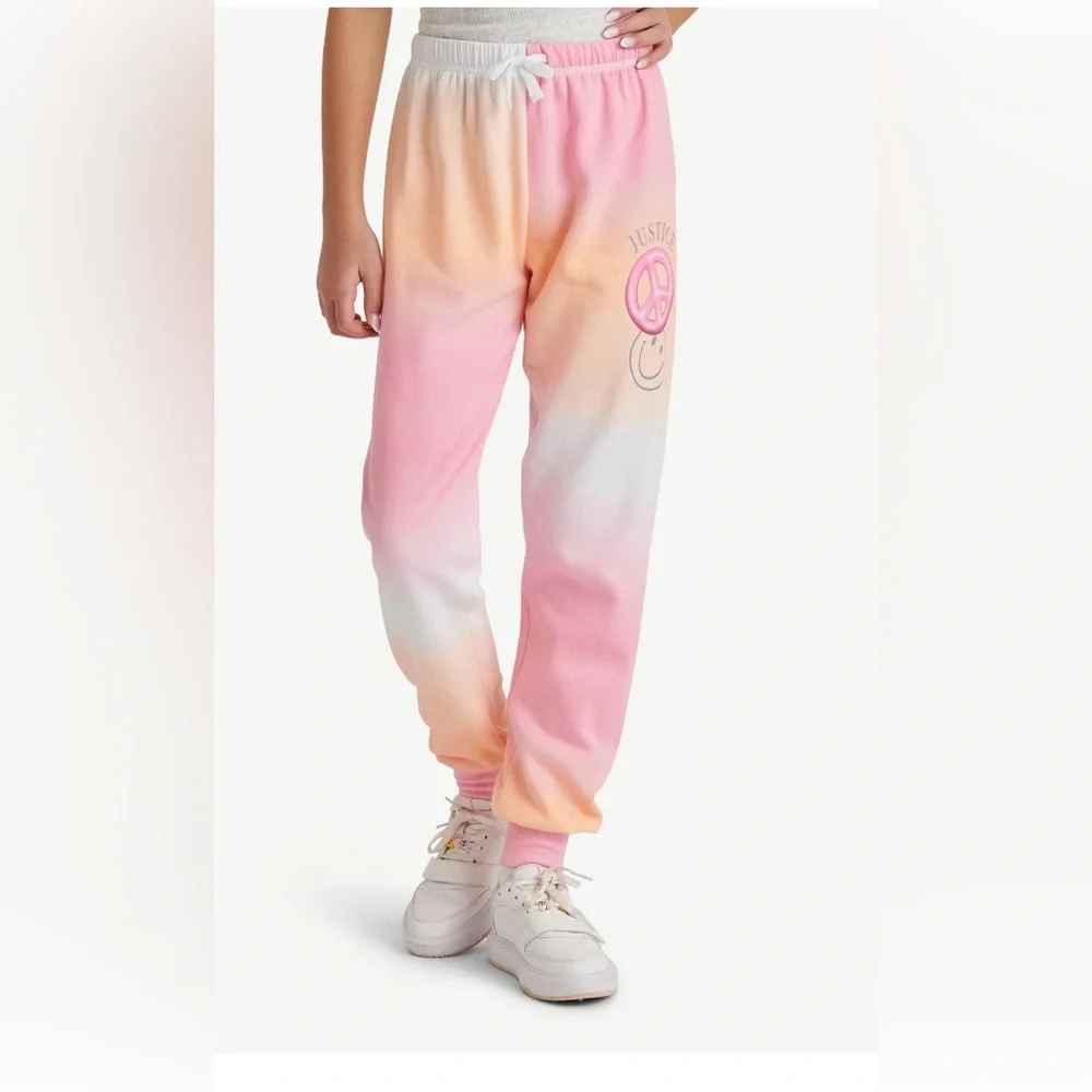 Justice Kids Ombre Joggers - Pink and‎ Orange